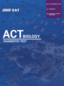 ACT Subject Biology Diagnostic Test