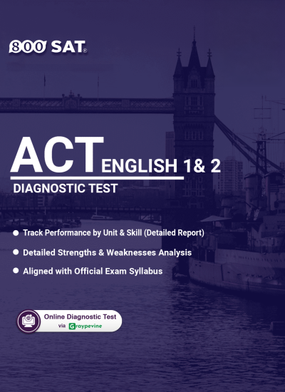 ACT Subject Test: English 1& 2 Diagnostic Test