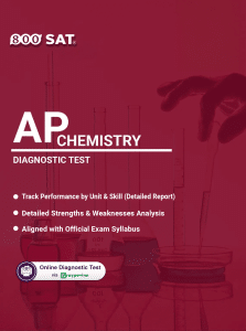 AP CHEMISTRY DIAGNOSTIC TEST