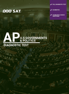 AP U.S Governments & Politics Diagnostic Test